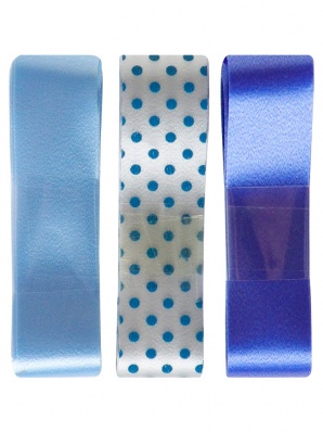 Набор декоративных лент "В голубых оттенках", 1х13х9,5см  БЛ-0396
