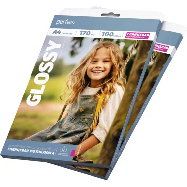 Фотобумага Perfeo А4 170 г/м2 глянцевая 100л