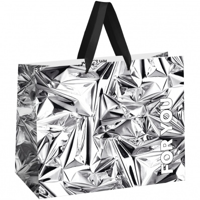 Пакет подарочный 32*26см MESHU "Shine", матовый   MS_61720