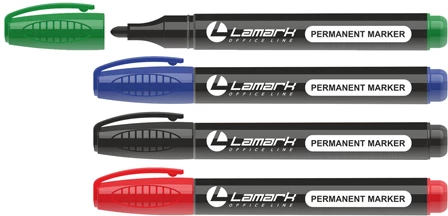 Н-р маркеров перм. 4 цвета "Lamark"   PM0373