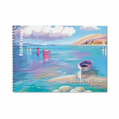 Альбом д/рис 30л. на спир. "Art Spirit"  120г/м2, пластиковая обложка   ЕК61530