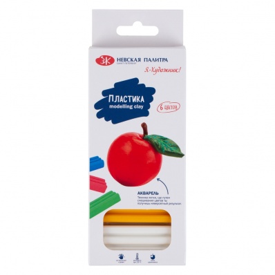 Набор пластики 6 цв. "Я - Художник", 120г