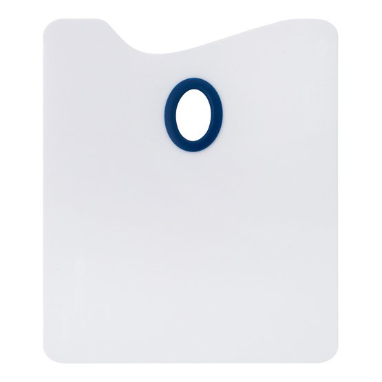 Палитра облегченная прямоугольная Ладога, белое оргстекло, 25*30*0,2см