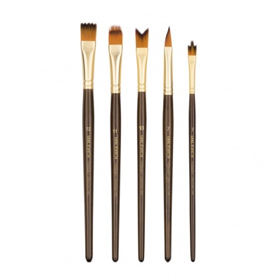 Набор кистей синтетика "Claude" 5шт. фигурные