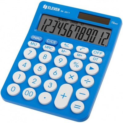 Калькулятор 12p "Eleven" 143*192мм голубой RK-2311-BL