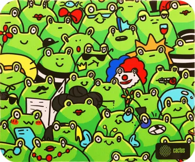 Коврик для мыши Cactus Frogs ткань, 300х250х3мм