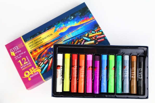 Пастель масляная 12цв. "Art City", эксра мягкая