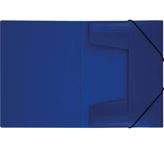 Папка на резинках синяя, 500мкм СТАММ    ММ-32189