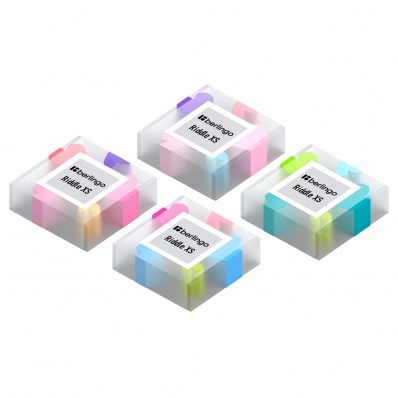 Ластик Berlingo "Riddle XS" 34*34*14мм, прямоугольный, ассорти   BLc_00430