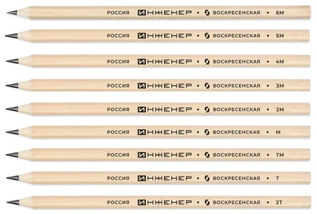 Карандаш графитный ТМ (НВ)  "ИНЖЕНЕР"