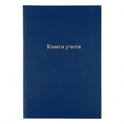 Книга учета А4 144л. пустографка. офсет., обл. бумвинил, тверд. переплет KU144-763