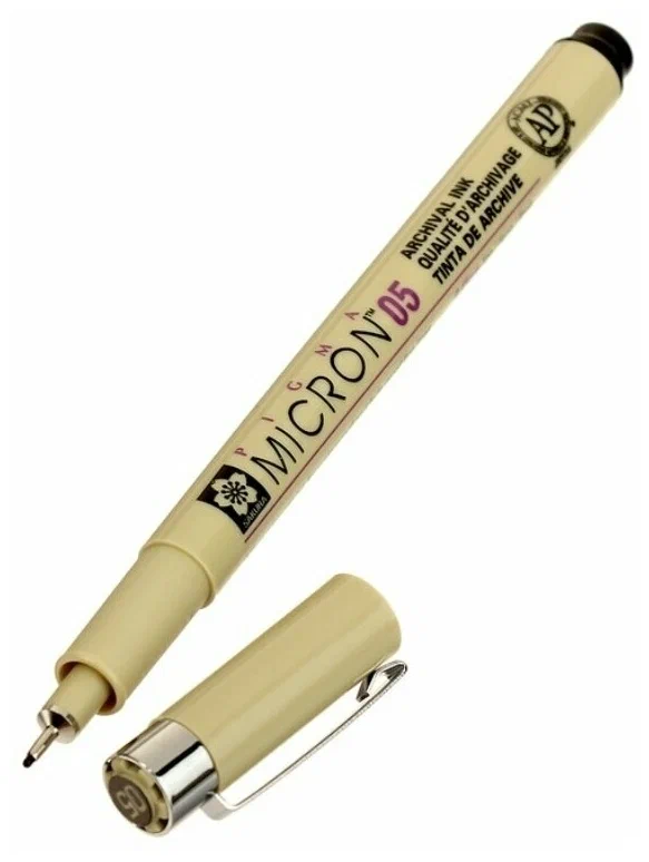 Ручка капиллярная Pigma Micron 0.5 Черный