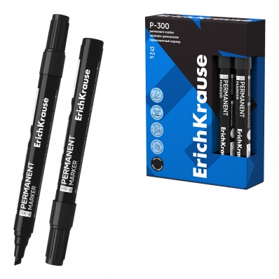 Маркер перм. черный скош. 0,5-4,6мм Р-300  ЕК 4781