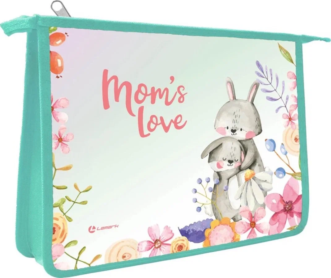 Папка д/тетр. А5 на молнии "Mom`s love" LAMARK0008-14
