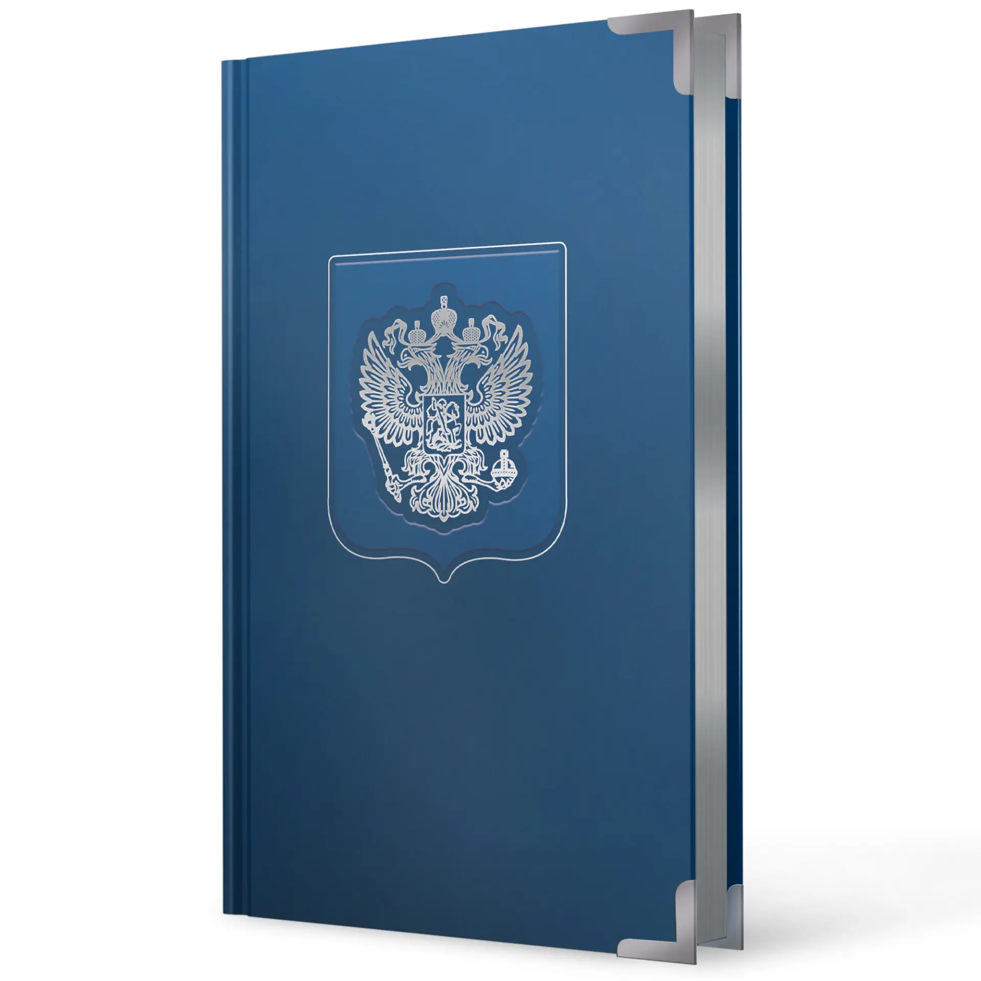 Ежедневник А5+ недатир. 152л. "Патриот" Синий ЕКПФ52515202