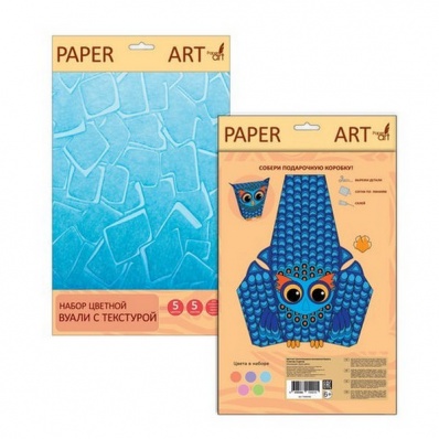 Набор цв. вуали с текстурой 5л 5цв. НЦТ55297