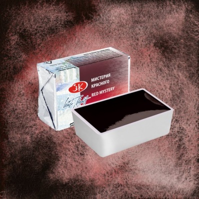 Акварель в кювете Мистерия красного  003