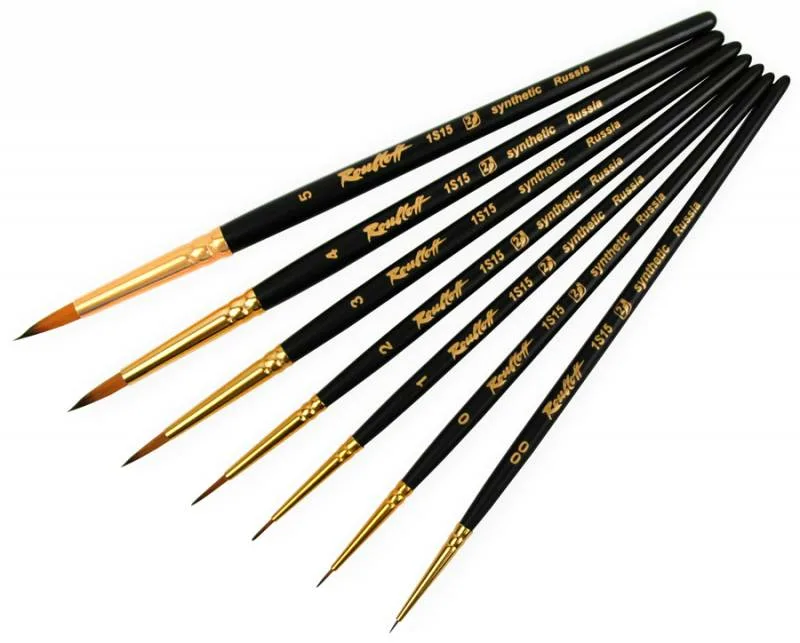 Кисть синтетика Roubloff № 4 круглая, под колонок