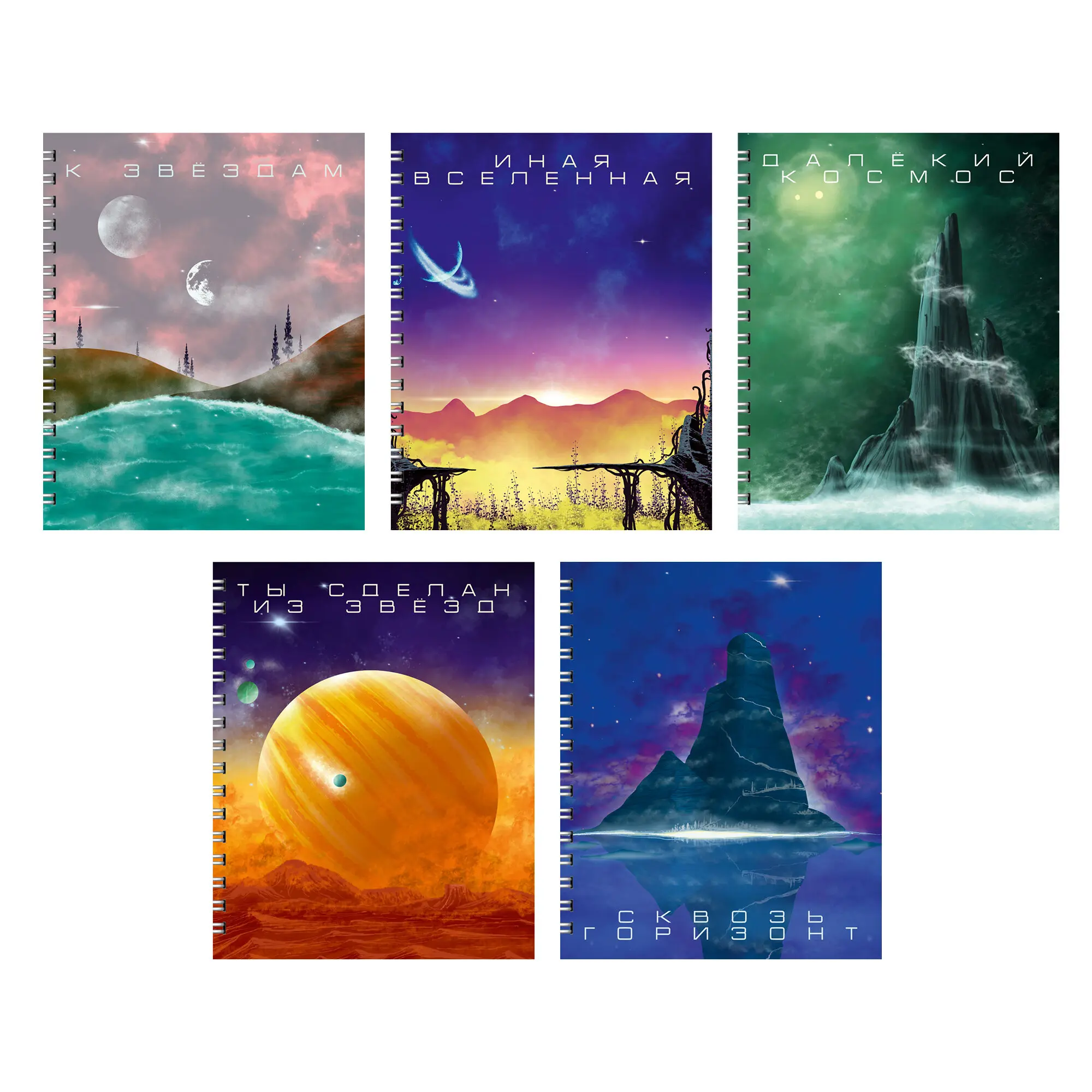 Тетрадь 96л. кл. на спирали  "К звездам ",   ТСФ968847