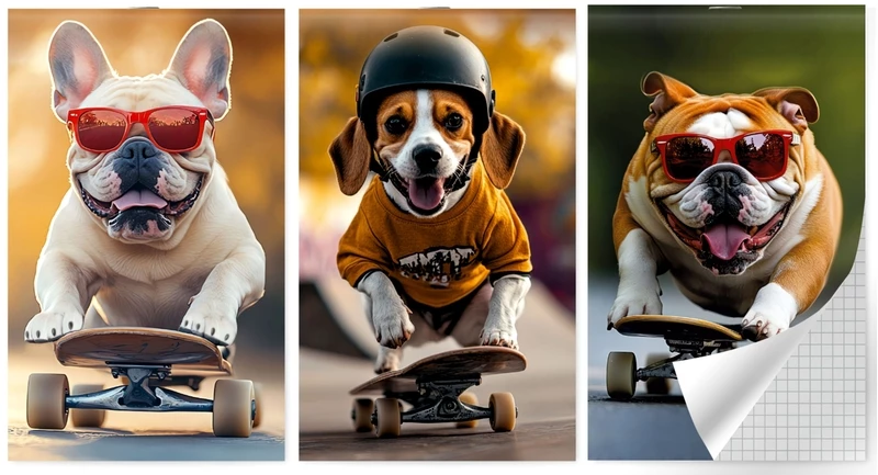 Блокнот А6 30л. кл. на скобе "На скейтах" NB0244-S