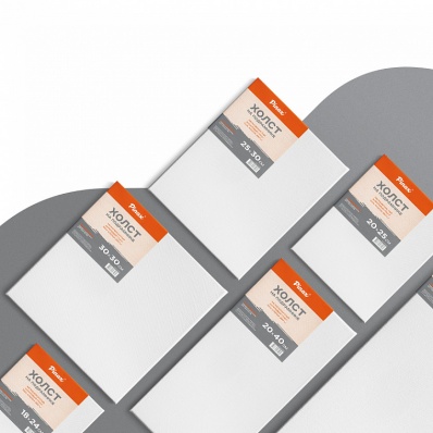 Холст на подрамнике 40*40см "Pinax", 100% хлопок, м/з, 380гр/м2