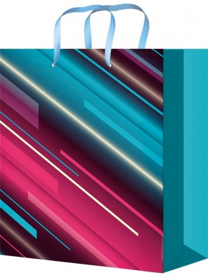 Пакет подарочный 22*31см "Неоновые события" ППК-4438