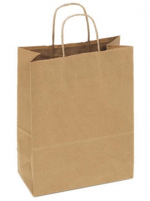 Пакет крафт 26*35см с крученой ручкой    39133-112