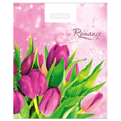 Пакет с вырубной ручкой 41*51см "Romance"  80мкм   НФ-00000880