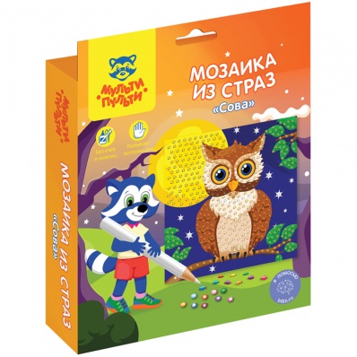 Мозайка из страз Мульти-Пульти "Сова"   DM_37182