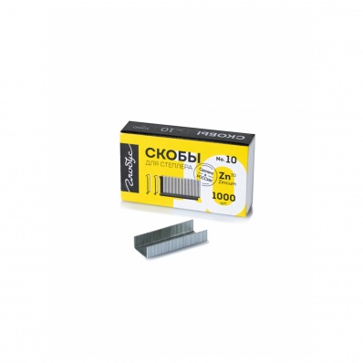 Скобы д/степлера №10 оцинков.(1000шт/уп.) Globus  C10-1000