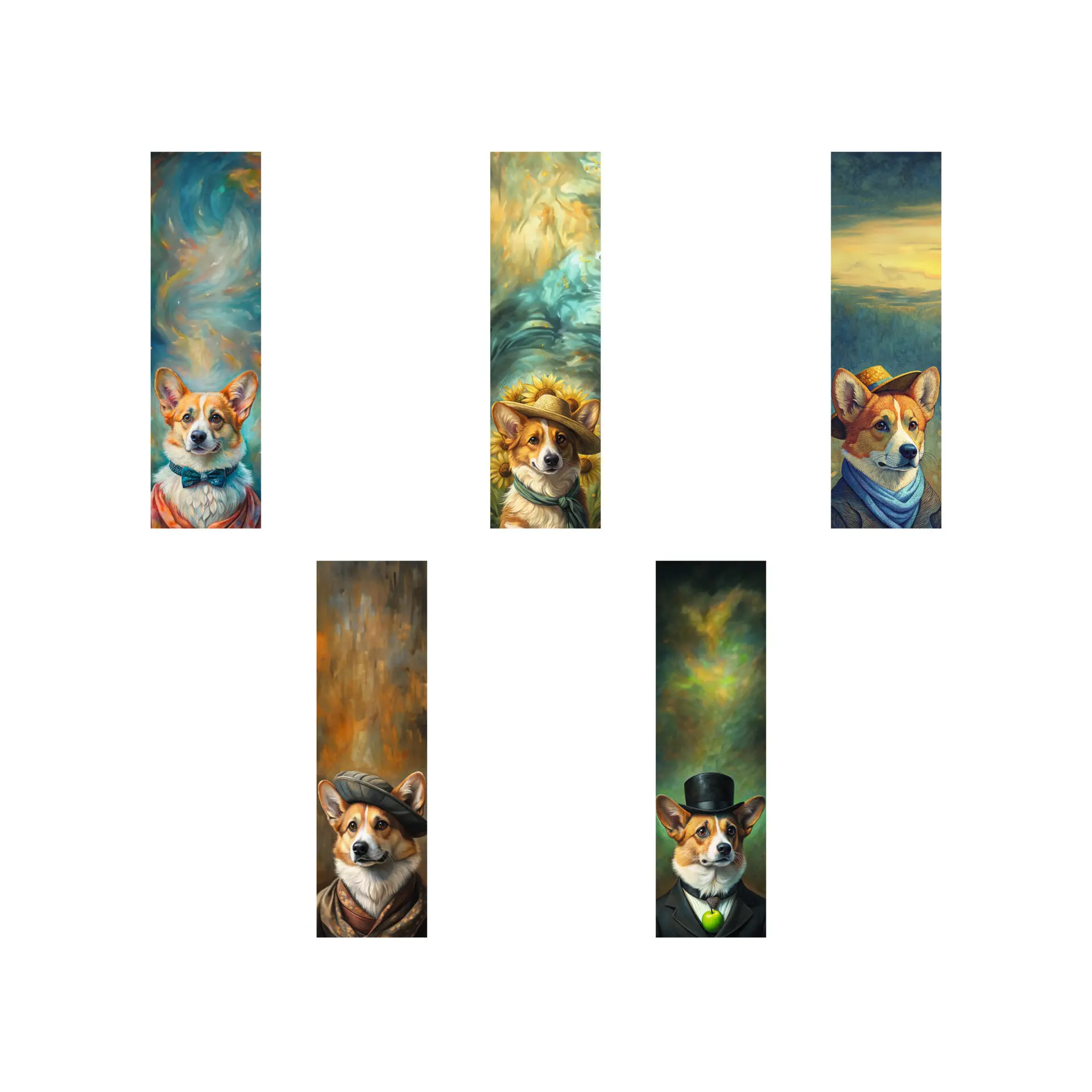 Закладки пластиковые "Великие корги"  5шт. ЗП50366