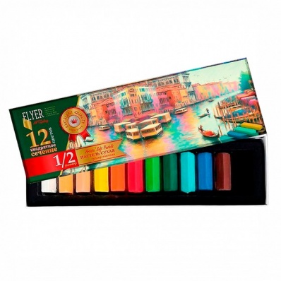 Пастель сухая Art City 12цв., мягкая  1/2 длины