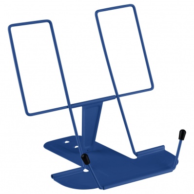 Подставка д/книг СТАММ, металлическая, с упором, синяя  ПКМ-32453