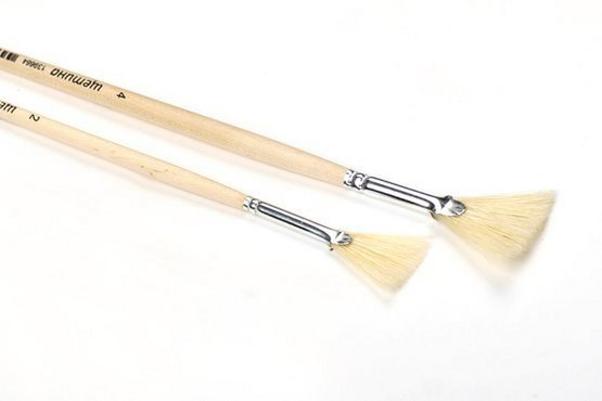 Кисть щетина веерная № 4 (6мм)