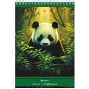 Скетчбук А5 "Панда",160г/м, кремовая бумага, 30л.   84608