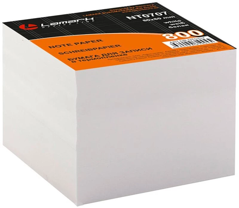 Блок д/записей 80*80 800л. белый "lamark"  NT0707