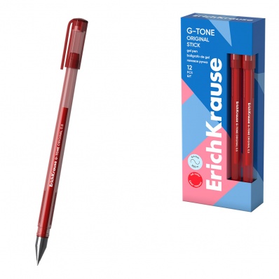 Ручка гел. красная 0,5мм "G-Tone"  ЕК 17811
