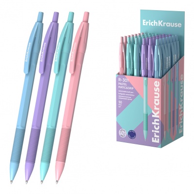Ручка шар. автомат. синяя 0,7мм "R-301 Matic&Grip Pastel"  ЕК 61117
