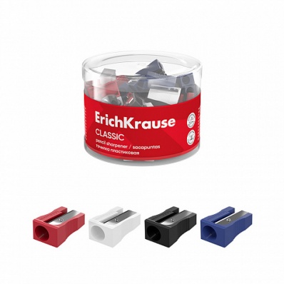 Точилка 1отв., пластик., EasySharp ассорти ЕК 63781