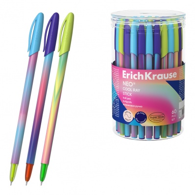 Ручка шар. синяя 0,7мм "Neo Stick Cool Ray", ассорти ЕК 61012