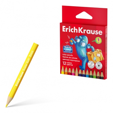 Карандаши 12цв. "Jolly Friends" мини  EK  62930