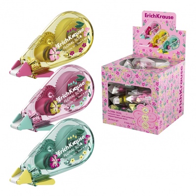 Корректир. лента 5мм*6м Floral Soul с печатью на корпусе  ЕК 63169