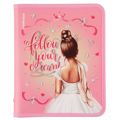 Папка д/тетр. А5 на молнии "Pointes" ЕК 61195