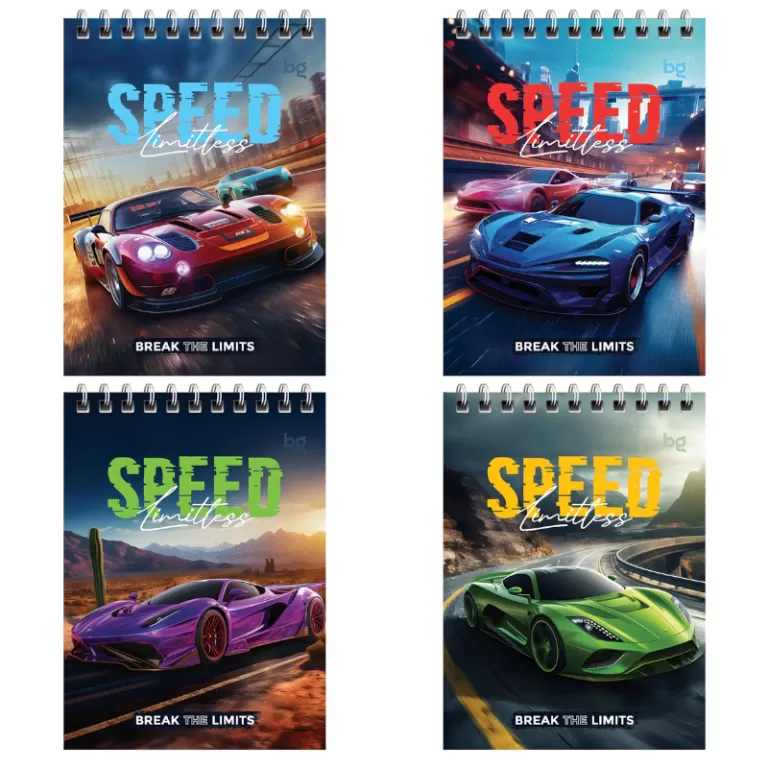 Блокнот А5 40л. кл. на греб. BG "Суперкар""  Б6гр40 _58701