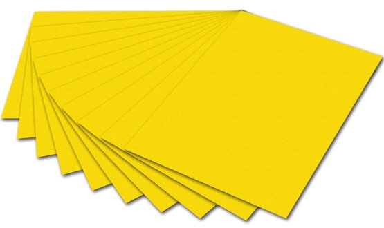 Бумага цвет. FOLIA 300гр/м2, 50*70, желтый банановый