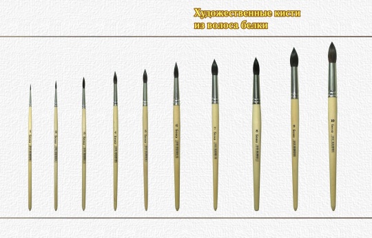 Кисть белка худ. №4 