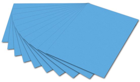 Бумага цвет. FOLIA 300гр/м2, 50*70, голубой морской
