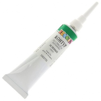 Контур по стеклу и керамике Decola Зеленый 18мл.