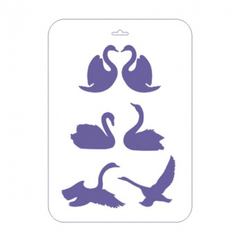 Трафарет пластиковый 22*31см, ассорти