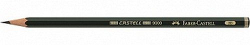 Карандаш ч/г "Castell 9000" 2Н шестигр., корп. зел.  FC 119012